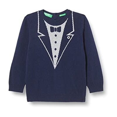 1032Q1120 United Colors of Benetton Sweter dla chłopców, Grigio Melange 911, 3 miesi?cy 1032Q1120 United Colors of Benetton Sweter dla chłopców, Grigio Melange 911, 3 miesi?cy