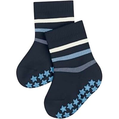 12181 FALKE Uniseks niemowlęta Kapcie Multi Stripe B Hp Bawełna z wypustkami na podeszwie 1 Para, Niebieski Space Blue 6116, 74-80 12181 FALKE Uniseks niemowlęta Kapcie Multi Stripe B Hp Bawełna z wypustkami na podeszwie 1 Para, Niebieski Space Blue 6116, 74-80