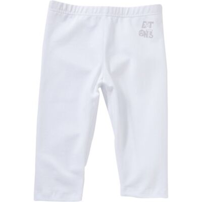134933 Sanetta Dziewczęce spodnie Capri , biały (10), 98 cm 134933 Sanetta Dziewczęce spodnie Capri , biały (10), 98 cm