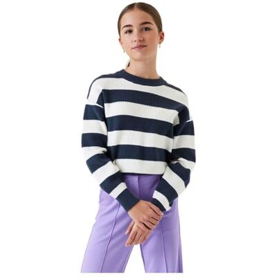 H32641 Garcia Kids Dziewczęcy sweter, Blue Heather (9112), 134 cm H32641 Garcia Kids Dziewczęcy sweter, Blue Heather (9112), 134 cm