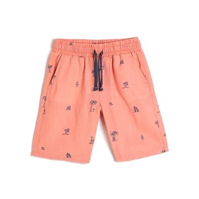 3SKB40073TW Koton Boys's Linen Chino Drawstring Pockets Shorts, (Bdt), 7-8 Lat 3SKB40073TW Koton Boys's Linen Chino Drawstring Pockets Shorts, (Bdt), 7-8 Lat