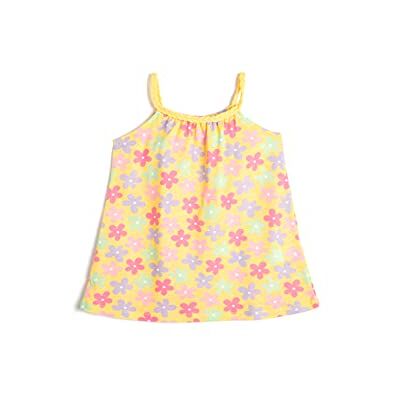 3SMG80030AK Koton Babygirls Flower Printed Halter Neck Cotton Dress, Żółty wzór (1d7), 18-24 Miesi?ce 3SMG80030AK Koton Babygirls Flower Printed Halter Neck Cotton Dress, Żółty wzór (1d7), 18-24 Miesi?ce