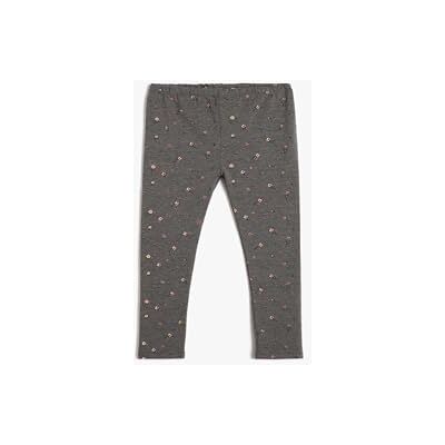 4WMG40128AK Koton Babygirls Flower Printed Elastic Waistband legginsy, Szary wzór (0d4), 9-12 Miesi?cy 4WMG40128AK Koton Babygirls Flower Printed Elastic Waistband legginsy, Szary wzór (0d4), 9-12 Miesi?cy