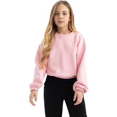 B7788A8 DeFacto Bluza dziewczęca, różowy, 6-7 lat B7788A8 DeFacto Bluza dziewczęca, różowy, 6-7 lat