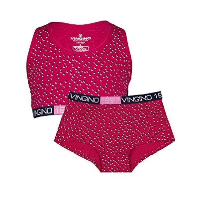 AW21KGN73101 Vingino Dziewczęca Ot Set Bielizna, Persian Red, XS AW21KGN73101 Vingino Dziewczęca Ot Set Bielizna, Persian Red, XS