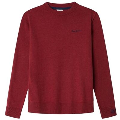 PB7000001 Pepe Jeans Dzianina chłopięca TELIO Crew, czerwona (Merlot RED), 6, Czerwony (Merlot Red), 6 lat PB7000001 Pepe Jeans Dzianina chłopięca TELIO Crew, czerwona (Merlot RED), 6, Czerwony (Merlot Red), 6 lat
