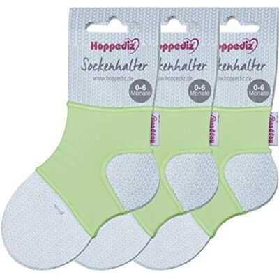 soha-3set-gruen Hoppediz Hop-Socks 3-częściowy zestaw, 3 pary uchwytów na skarpetki dla niemowląt, 0-6 miesięcy, zielony, zielony soha-3set-gruen Hoppediz Hop-Socks 3-częściowy zestaw, 3 pary uchwytów na skarpetki dla niemowląt, 0-6 miesięcy, zielony, zielony