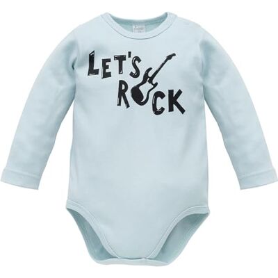 1-1-118-010 Pinokio Bodysuit Long Sleeve Bielizna Dzieci Niemowlęta, Mint Lets Rock, 74 1-1-118-010 Pinokio Bodysuit Long Sleeve Bielizna Dzieci Niemowlęta, Mint Lets Rock, 74