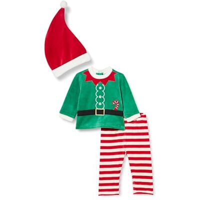 09000786000000 Chicco Unisex Baby Outfit Di Natale in Ciniglia spodnie treningowe, czerwony (3), 0 miesięcy 09000786000000 Chicco Unisex Baby Outfit Di Natale in Ciniglia spodnie treningowe, czerwony (3), 0 miesięcy