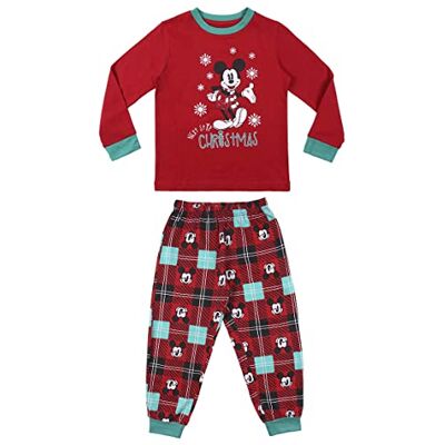 2200008163_T06A-C65 CERDÁ LIFE'S LITTLE MOMENTS Piżama Chico de Mickey Mouse na Boże Narodzenie, 100% bawełna, oficjalny licencjonowany produkt Disney, czerwona, normalna dla dzieci 2200008163_T06A-C65 CERDÁ LIFE'S LITTLE MOMENTS Piżama Chico de Mickey Mouse na Boże Narodzenie, 100% bawełna, oficjalny licencjonowany produkt Disney, czerwona, normalna dla dzieci