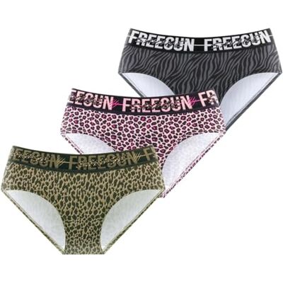 FGM/4/BM/PK3/81 FREEGUN Majtki dziewczęce z mikrofibry, majtki i figi dziecięce, bardzo miękkie i wygodne (zestaw 3 sztuk), Beżowy/Brązowy/Czarny/Szary/Fuksja, 14-16 lat FGM/4/BM/PK3/81 FREEGUN Majtki dziewczęce z mikrofibry, majtki i figi dziecięce, bardzo miękkie i wygodne (zestaw 3 sztuk), Beżowy/Brązowy/Czarny/Szary/Fuksja, 14-16 lat