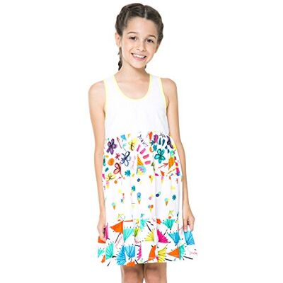 61V32E6-1000 Desigual Vest_jartum Sukienka dla dzieci, Biały (Biały), 6 lat 61V32E6-1000 Desigual Vest_jartum Sukienka dla dzieci, Biały (Biały), 6 lat