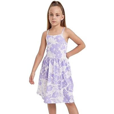 B0674A8 DeFacto Dziewczęca sukienka modna sukienka dla świadomych stylu dziewcząt, Por. Fioletowy, 5-6 Lata B0674A8 DeFacto Dziewczęca sukienka modna sukienka dla świadomych stylu dziewcząt, Por. Fioletowy, 5-6 Lata