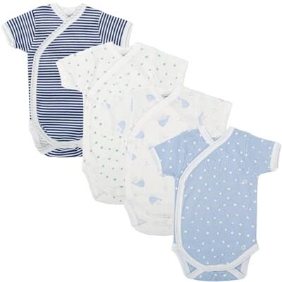 2204 BABIDU Body niemowlęce z krótkim rękawem, 100% miękka, oddychająca bawełna, unisex, odzież dla niemowląt, chłopców i dziewczynek, body dla noworodków, idealne do skóry wrażliwej i na co dzień 2204 BABIDU Body niemowlęce z krótkim rękawem, 100% miękka, oddychająca bawełna, unisex, odzież dla niemowląt, chłopców i dziewczynek, body dla noworodków, idealne do skóry wrażliwej i na co dzień