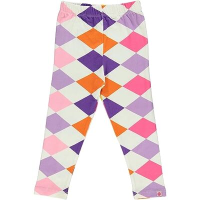 231-2252 Småfolk Legginsy, Harlequin, Purple Heart, 2-3 Lata 231-2252 Småfolk Legginsy, Harlequin, Purple Heart, 2-3 Lata