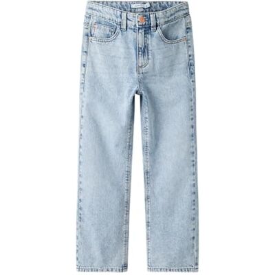 13224675-4634749 Name it kids Dziewczęce Nkfrose Hw Straight Jeans 9222-Be Noos, Light Blue Bleached Denim, 128 13224675-4634749 Name it kids Dziewczęce Nkfrose Hw Straight Jeans 9222-Be Noos, Light Blue Bleached Denim, 128