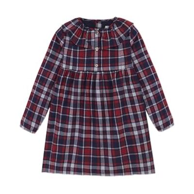 W13VVTCA207A4 Gocco Dziewczęca sukienka Vestido Cuadros, Marino, 5 lat W13VVTCA207A4 Gocco Dziewczęca sukienka Vestido Cuadros, Marino, 5 lat