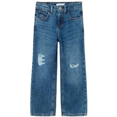 5715603301595 NAME IT Dziewczęce Nkfrose Hw Wide Jeans 1411-te Noos, niebieski (Dark Blue Denim), 158 5715603301595 NAME IT Dziewczęce Nkfrose Hw Wide Jeans 1411-te Noos, niebieski (Dark Blue Denim), 158