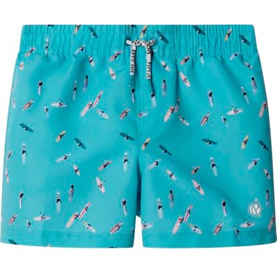PBB10000951714 Pepe Jeans Szorty kąpielowe chłopięce SURF, niebieskie (jasny turkusowy niebieski), 14 PBB10000951714 Pepe Jeans Szorty kąpielowe chłopięce SURF, niebieskie (jasny turkusowy niebieski), 14