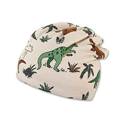 4612211 Sterntaler Chłopięca czapka beanie Dino czapka, beżowa, 47 4612211 Sterntaler Chłopięca czapka beanie Dino czapka, beżowa, 47