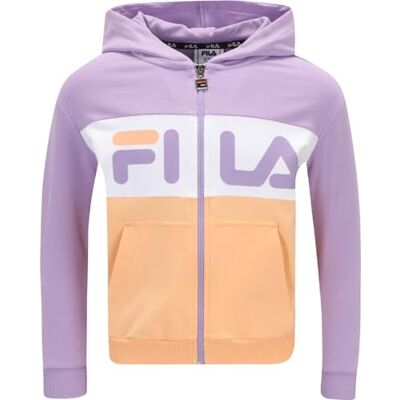 FAK0203 FILA Baar-ebenhausen Blocked Hoody bluza z kapturem dla dzieci, uniseks, brzoskwiniowy, kwarcowy, fioletowy-jasny biały, 110-116 FAK0203 FILA Baar-ebenhausen Blocked Hoody bluza z kapturem dla dzieci, uniseks, brzoskwiniowy, kwarcowy, fioletowy-jasny biały, 110-116