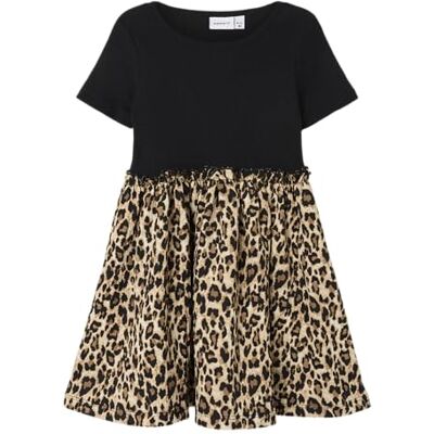 13242390-4750289 Name it mini Nmfkela Ss Dress, czarny, 92 13242390-4750289 Name it mini Nmfkela Ss Dress, czarny, 92