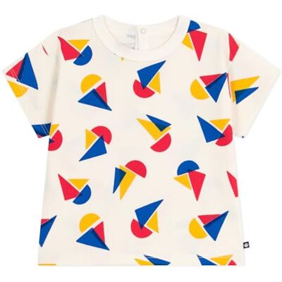 A0EH7 Petit Bateau Odzież dziecięca na dzień, Mleko/Multico, 12 miesi?cy A0EH7 Petit Bateau Odzież dziecięca na dzień, Mleko/Multico, 12 miesi?cy