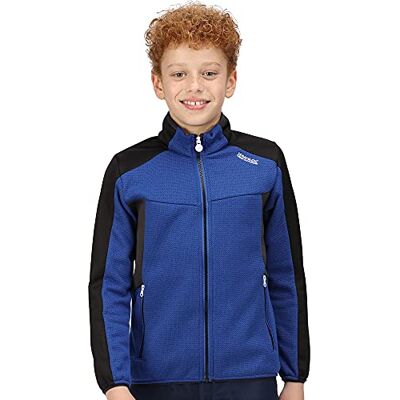RKA355 Regatta Junior Highton Winter Full Zip II Sweter Mieszany, Czarny RKA355 Regatta Junior Highton Winter Full Zip II Sweter Mieszany, Czarny