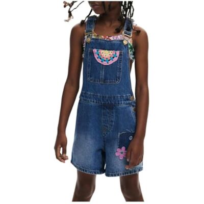 25SGDD04 Desigual Spodnie jeansowe dziewczęce, Niebieski, 8 lat 25SGDD04 Desigual Spodnie jeansowe dziewczęce, Niebieski, 8 lat