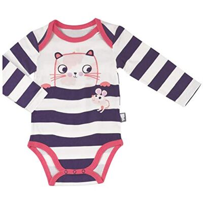 Petit Béguin Body Baby Dziewczęcy długi rękaw Ronron – rozmiar – 18 miesięcy (86 cm) Petit Béguin Body Baby Dziewczęcy długi rękaw Ronron – rozmiar – 18 miesięcy (86 cm)