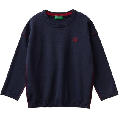 1041H1025 United Colors of Benetton Bluza dziecięca i młodzieżowa, Niebieska, 1 anno 1041H1025 United Colors of Benetton Bluza dziecięca i młodzieżowa, Niebieska, 1 anno