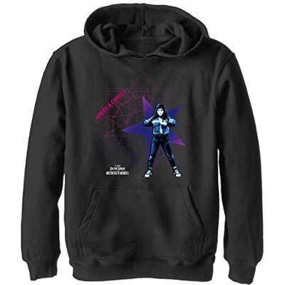 MLDS0047-40042101 Marvel Dziecięca bluza z kapturem, uniseks, czerwona niebieska, czarny, XL MLDS0047-40042101 Marvel Dziecięca bluza z kapturem, uniseks, czerwona niebieska, czarny, XL