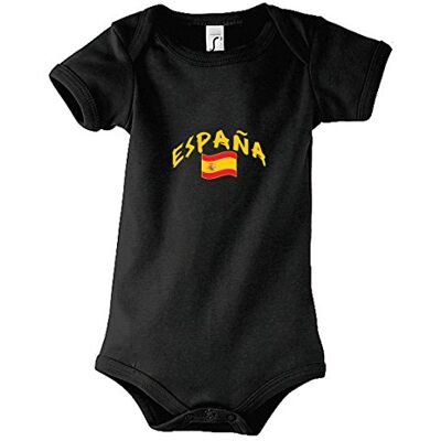 5060360364544 Supportershop Baby-Body czarna Hiszpania piłka nożna, Body bébé noir Espagne, czarne, FR : 6-12 mois (talia Fabricant : 6-12 mois) 5060360364544 Supportershop Baby-Body czarna Hiszpania piłka nożna, Body bébé noir Espagne, czarne, FR : 6-12 mois (talia Fabricant : 6-12 mois)