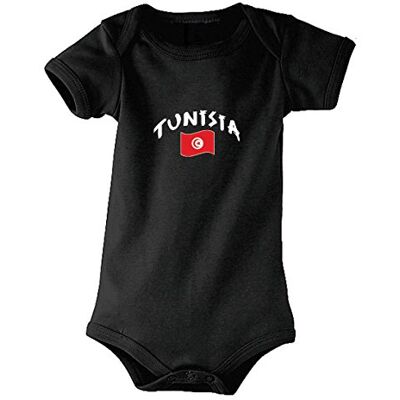 5060542529600 Supportershop dziecięcy Tunezja Baby Body Czarny 3-6 Miesiące 5060542529600 Supportershop dziecięcy Tunezja Baby Body Czarny 3-6 Miesiące