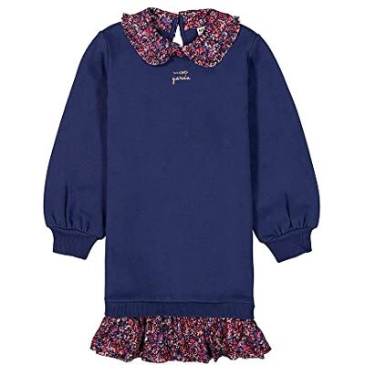 V24682 Garcia Kids Dziewczęca sukienka dziecięca, Mood Indigo, 104/110 V24682 Garcia Kids Dziewczęca sukienka dziecięca, Mood Indigo, 104/110