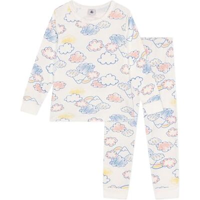 A09R9 Piżama dziewczęca Petit Bateau, piankowy/wielokolorowy, 24 miesi?cy A09R9 Piżama dziewczęca Petit Bateau, piankowy/wielokolorowy, 24 miesi?cy