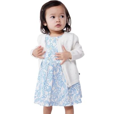 A0CEP01 Petit Bateau Sweter rozpinany dziewczęcy, Kolor biały, 24 miesięcy A0CEP01 Petit Bateau Sweter rozpinany dziewczęcy, Kolor biały, 24 miesięcy