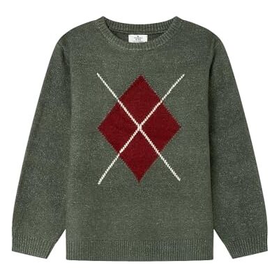 8932009 Springfield Rhombus Sweater, zielony, 9-10 dla dzieci 8932009 Springfield Rhombus Sweater, zielony, 9-10 dla dzieci