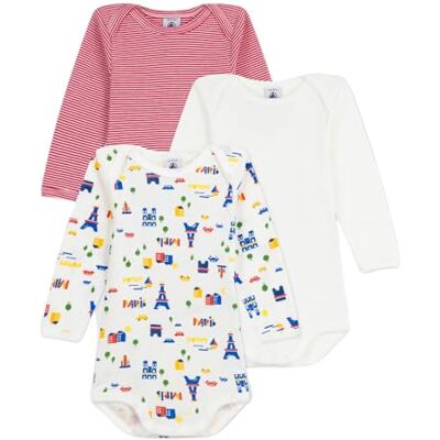 A0EAT Petit Bateau Zestaw X3 Bod Bielizna DZIEŃ Mixed Baby (zestaw 3 sztuk), wariant 1_19, 12 miesi?cy A0EAT Petit Bateau Zestaw X3 Bod Bielizna DZIEŃ Mixed Baby (zestaw 3 sztuk), wariant 1_19, 12 miesi?cy