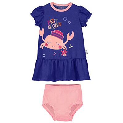 Petit Béguin Zestaw sukienka dziewczęca + Bloomer crabi – rozmiar – 9 miesięcy (74 cm) Petit Béguin Zestaw sukienka dziewczęca + Bloomer crabi – rozmiar – 9 miesięcy (74 cm)