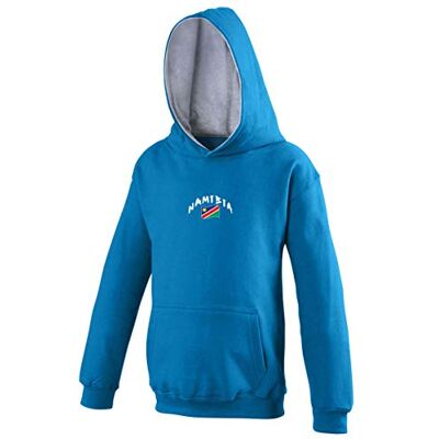5060672803946_Bleu_12-13 ans Supportershop Dziecięcy sweter z kapturem Rugby Namibie XXL niebieski 5060672803946_Bleu_12-13 ans Supportershop Dziecięcy sweter z kapturem Rugby Namibie XXL niebieski