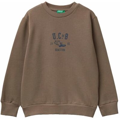3EB5C10R5 United Colors of Benetton Dzieci i nastolatki Maglia G/C M/L Bluza z kapturem, Brązowa, 120 3EB5C10R5 United Colors of Benetton Dzieci i nastolatki Maglia G/C M/L Bluza z kapturem, Brązowa, 120