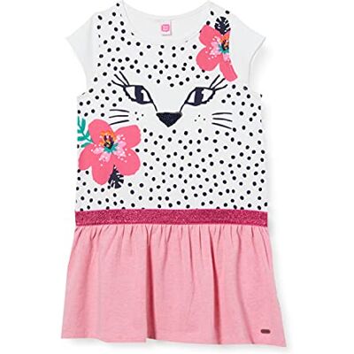 11300309 Tuc Tuc Dziewczęca sukienka Vestido Punto Love Sauvage, biały, 6 Lata 11300309 Tuc Tuc Dziewczęca sukienka Vestido Punto Love Sauvage, biały, 6 Lata
