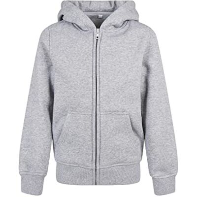 BY188 Build Your Brand Bluza z kapturem dla dzieci, uniseks, Heathergrey, 146-152 BY188 Build Your Brand Bluza z kapturem dla dzieci, uniseks, Heathergrey, 146-152