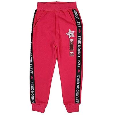 LC11206 PANT S3 Spodnie dresowe Lee Cooper chłopięce, Czerwona, 8 lat LC11206 PANT S3 Spodnie dresowe Lee Cooper chłopięce, Czerwona, 8 lat