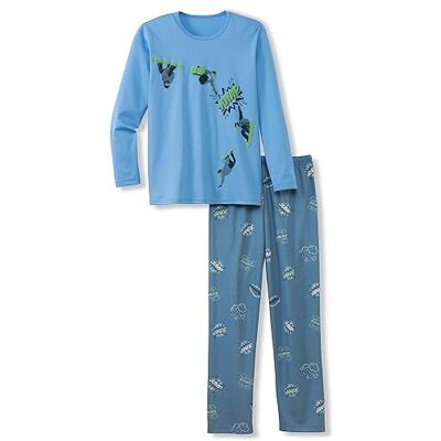 C56473523152 CALIDA Chłopięcy Boys Snow piżamy, lazurowy, standardowy C56473523152 CALIDA Chłopięcy Boys Snow piżamy, lazurowy, standardowy