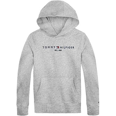 KS0KS00213 Tommy Hilfiger Dziecięca bluza z kapturem, Szary (Light Grey Heather), 9 mois KS0KS00213 Tommy Hilfiger Dziecięca bluza z kapturem, Szary (Light Grey Heather), 9 mois