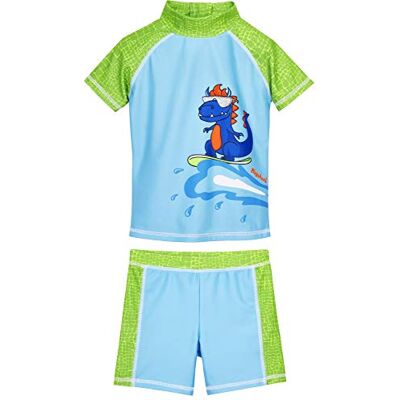 461302 Playshoes Dwuczęściowy zestaw kąpielowy dla dzieci, ochrona przed promieniowaniem UV, strój kąpielowy, Dino, 86-92 461302 Playshoes Dwuczęściowy zestaw kąpielowy dla dzieci, ochrona przed promieniowaniem UV, strój kąpielowy, Dino, 86-92