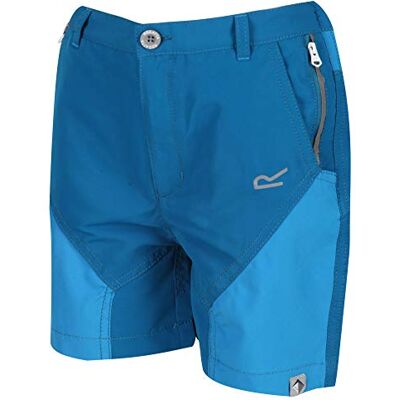 RKJ092 Regatta Dziecięce szorty Sorcer' Stretch Reflective Trim Mountain Shorts, Petrol/Blue Aster, 104 RKJ092 Regatta Dziecięce szorty Sorcer' Stretch Reflective Trim Mountain Shorts, Petrol/Blue Aster, 104