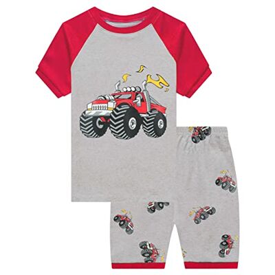 706A02 Little Hand Piżamy Dwuczęściowy Dzieci I Chłopcy Pajama Zestaw, B# Monster Truck, 2-3 anni 706A02 Little Hand Piżamy Dwuczęściowy Dzieci I Chłopcy Pajama Zestaw, B# Monster Truck, 2-3 anni